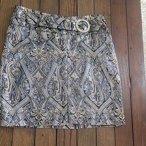 NWT Vintage Cache size-6 paisley pencil skirt